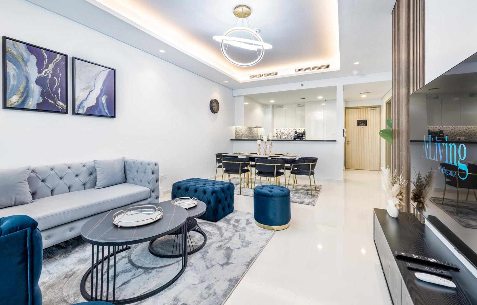 Aliving Luxe 2Br With Burj Khalifa View Infinity Pool Midtown-4704 Apartment Dubai Luaran gambar